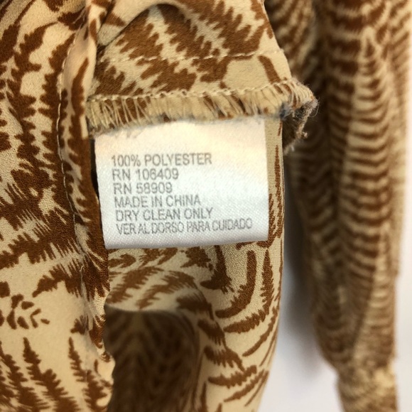 Cremieux Sz XS Fern Print Blouse - Picture 5 of 8